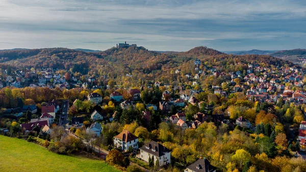 Passeggiata Autunnale Intorno Alla Città Wartburg Eisenach Margini Della Foresta — Foto Stock