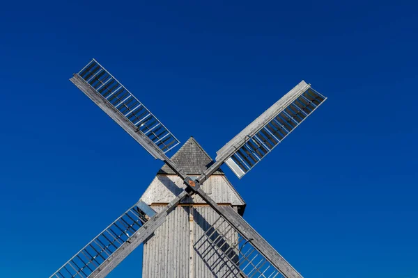 Moinho Vento Histórico Klettbach Moinho Vento Mais Alto Alemanha Turíngia — Fotografia de Stock