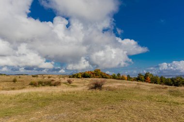 Jena-Thuringia 'daki Saale Horizontale boyunca rahat sonbahar yürüyüşü