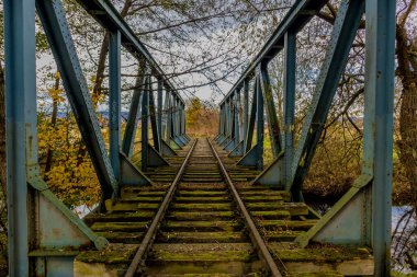 Immelborn-Thüringen yakınlarındaki banyoda sonbahar yürüyüşü