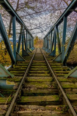 Immelborn-Thüringen yakınlarındaki banyoda sonbahar yürüyüşü