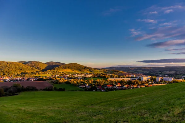 Evening Walk Beautiful Evening Light Schmalkalden Thuringia Germany — Stock Photo, Image