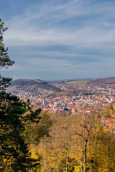 Passeggiata Autunnale Intorno Alla Città Wartburg Eisenach Margini Della Foresta — Foto Stock