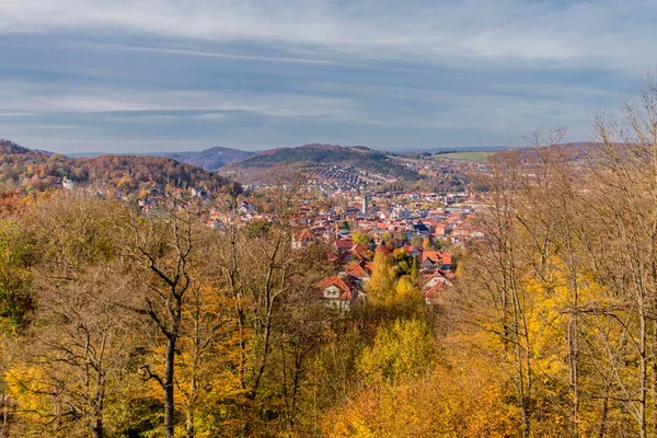 Passeggiata Autunnale Intorno Alla Città Wartburg Eisenach Margini Della Foresta — Foto Stock