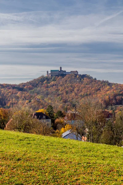 Podzimní Procházka Kolem Města Wartburg Eisenach Okraji Durynského Lesa Durynsko — Stock fotografie