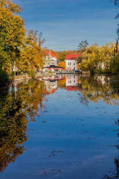 Jesienny Spacer Mieście Wartburg Eisenach Skraju Lasu Turyngii Turyngia — Zdjęcie stockowe