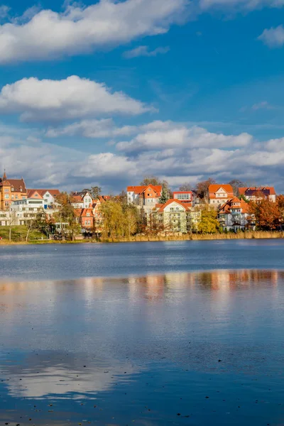 Herfstrondleiding Rond Burgsee Het Prachtige Bad Salzungen Thüringen — Stockfoto