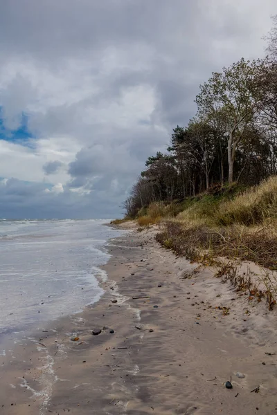 Englisch Glossarbeautiful Autumn Walk Polish Baltic Sea Coast Ustronie Morskie — Stock Photo, Image