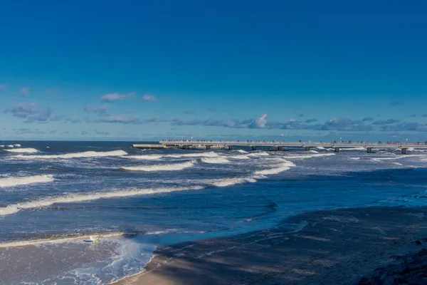 Strandwandeling Van Kolberg Aan Poolse Oostzee Polen — Stockfoto