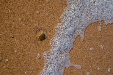 Polonya Baltık Denizi 'nde güzel bir sahil yürüyüşü Mielno - Polonya kapılarında