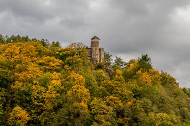 Steinbach-Hallenberg yakınlarındaki Thüringen Ormanı 'nda sonbahar keşfi turu