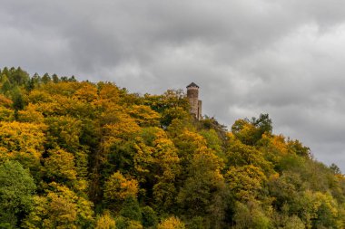 Steinbach-Hallenberg yakınlarındaki Thüringen Ormanı 'nda sonbahar keşfi turu