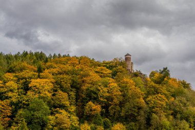 Steinbach-Hallenberg yakınlarındaki Thüringen Ormanı 'nda sonbahar keşfi turu