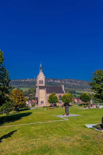 Visita Belo Edifício Igreja Klberfeld Portas Hrselberge Turíngia — Fotografia de Stock