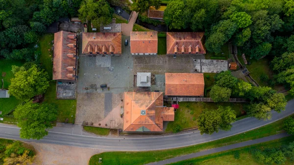 Schmalkalden 'in güzel, yarı keresteli kasabasında bir gün, her yönüyle, Thüringen.