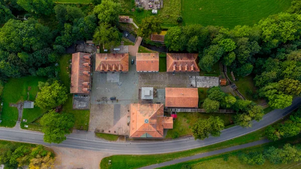 Schmalkalden 'in güzel, yarı keresteli kasabasında bir gün, her yönüyle, Thüringen.
