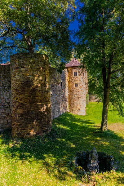 Excursão Tardia Descoberta Verão Pela Bela Grabfeld Portas Francônia Turíngia — Fotografia de Stock