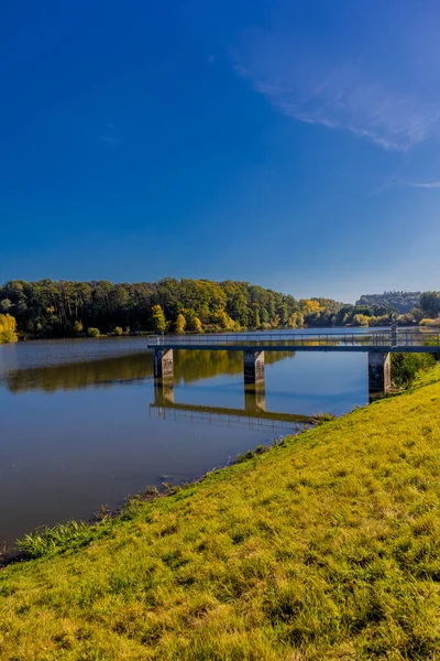 Sensommarupptäcktsfärd Genom Vackra Grabfeld Vid Portarna Till Franken Thüringen — Stockfoto