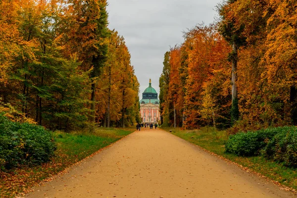 Potsdam, Brandenburg kapılarındaki Sanssouci Sarayı 'nın güzel parkını ziyaret edin.