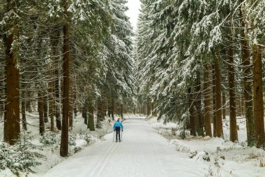 Beautiful winter landscape on the heights of the Thuringian Forest near Schmiedefeld - Thuringia clipart