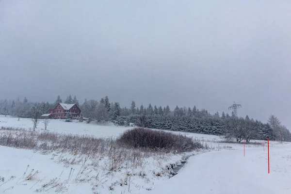 Prachtig Winterlandschap Hoogten Van Het Thüringer Woud Bij Floh Seligenthal — Stockfoto