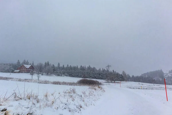 Prachtig Winterlandschap Hoogten Van Het Thüringer Woud Bij Floh Seligenthal — Stockfoto