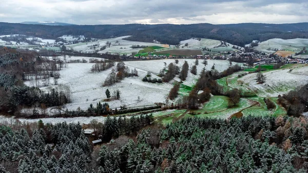 Vackert Vinterlandskap Thüringen Nära Schmalkalden Thüringen — Stockfoto