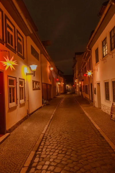 Рождественская Экскурсия Красивому Старому Городу Тюрингия — стоковое фото