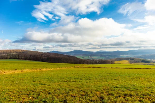 Winter Hike Beautiful Vorderrhn Mansbach Hessia — Stockfoto