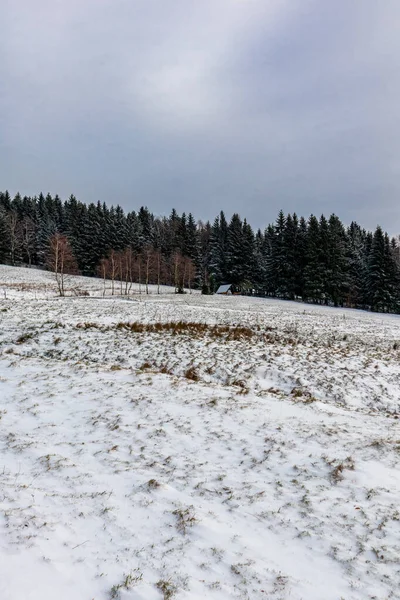 Passeio Inverno Nas Alturas Floresta Turíngia Perto Struth Helmershof Turíngia — Fotografia de Stock