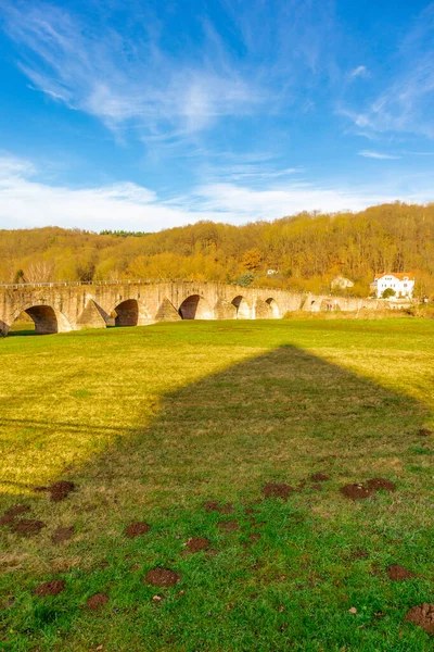 Historic Werra Bridge Border Thuringia Hesse Vacha — стокове фото