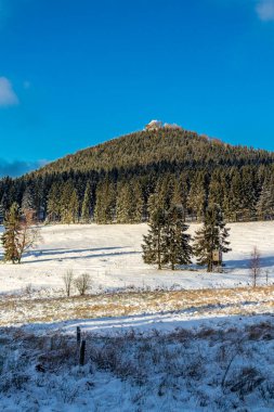 Winter walk in the winter wonderland Thuringian Forest near Steinbach-Hallenberg - Germany