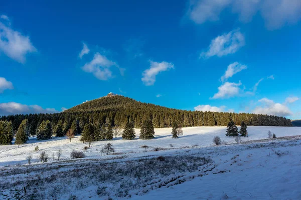 Winter Walk Winter Wonderland Thuringian Forest Steinbach Hallenberg Germany — Foto Stock