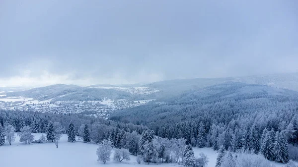 Winter Walk Winter Wonderland Thuringian Forest Steinbach Hallenberg Germany — Foto Stock