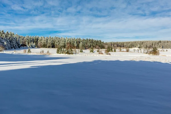 Otro Paseo Invierno Largo Del Rennsteig Winterwunderland Más Hermoso Alemania — Foto de Stock