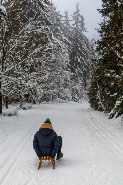Інша Зимова Прогулянка Реннштегу Найкрасивішому Вінтерванвандерленді Німеччині — стокове фото