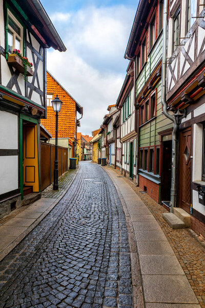 Exploring the beautiful old town of Wernigerode at the gates of the Harz Mountains - Saxony-Anhalt - Germany