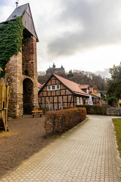 Ontdek Prachtige Oude Stad Wernigerode Aan Poorten Van Het Harz — Stockfoto