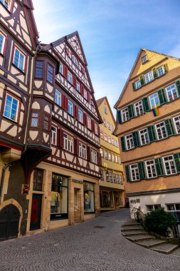 Baden-Wrttemberg, Almanya 'nın Neckar kentindeki Tbingen Üniversitesi' nde bahar keşfi turu