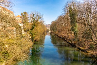 Baden-Wrttemberg, Almanya 'nın Neckar kentindeki Tbingen Üniversitesi' nde bahar keşfi turu