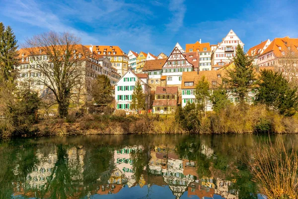 Ontdekkingstocht Het Voorjaar Door Universiteitsstad Tbingen Aan Neckar Baden Wrttemberg — Stockfoto