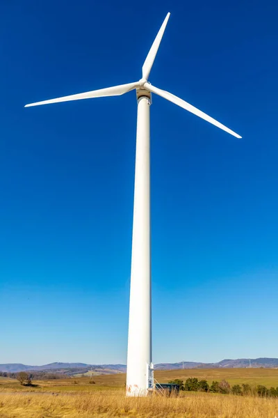 Energia Odnawialna Turbinie Wiatrowej Dolinie Werry Turyngia Niemcy — Zdjęcie stockowe