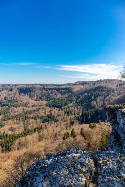 Baden-Wuerttemberg-Almanya 'nın muhteşem Hohenzollern Şatosu' nun etrafında bahar keşfi turu