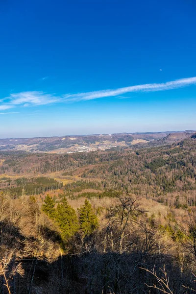 Excursão Descoberta Primavera Redor Magnífico Castelo Hohenzollern Baden Wuerttemberg Alemanha — Fotografia de Stock