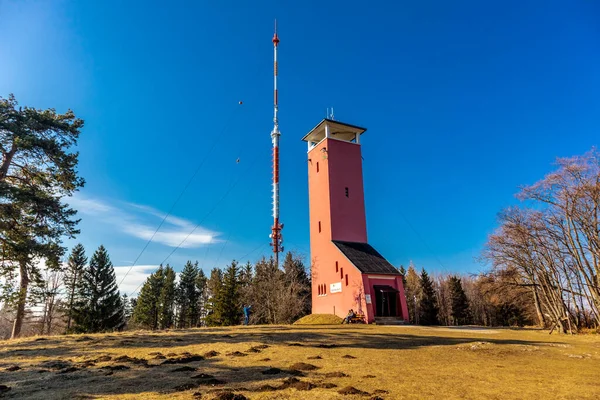 Ontdekkingstocht Het Voorjaar Rond Het Prachtige Kasteel Hohenzollern Baden Wuerttemberg — Stockfoto