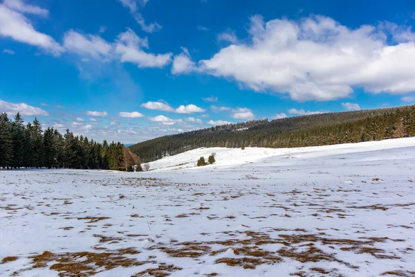 Caminata Cabaña Rescate Montaña Bosque Turingia Cerca Steinbach Hallenberg Alemania — Foto de Stock