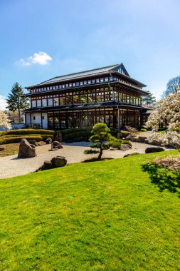 Uzak Doğu 'ya yapılan keşif yolculuğu Kötü Langensalza' nın Japon Bahçesi - Thüringen - Almanya