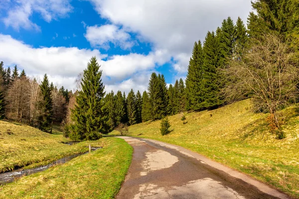 Wandeltocht Door Erle Gate Naar Dam Thüringen Duitsland — Stockfoto