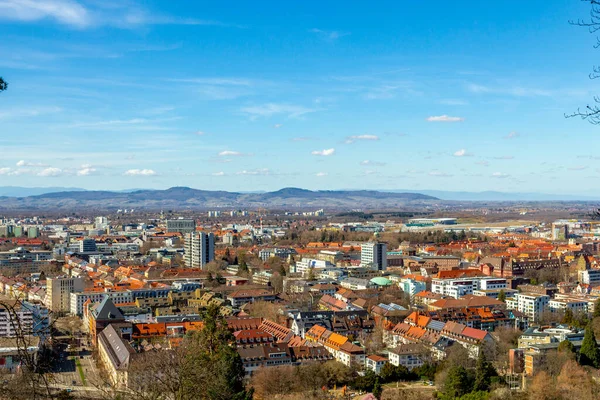 Spacer Starym Mieście Freiburg Breisgau Baden Wuerttemberg Niemcy — Zdjęcie stockowe