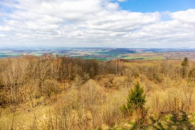Thüringen 'in güneyindeki Rmhild yakınlarındaki Gleichberge' e yürüyüş - Almanya